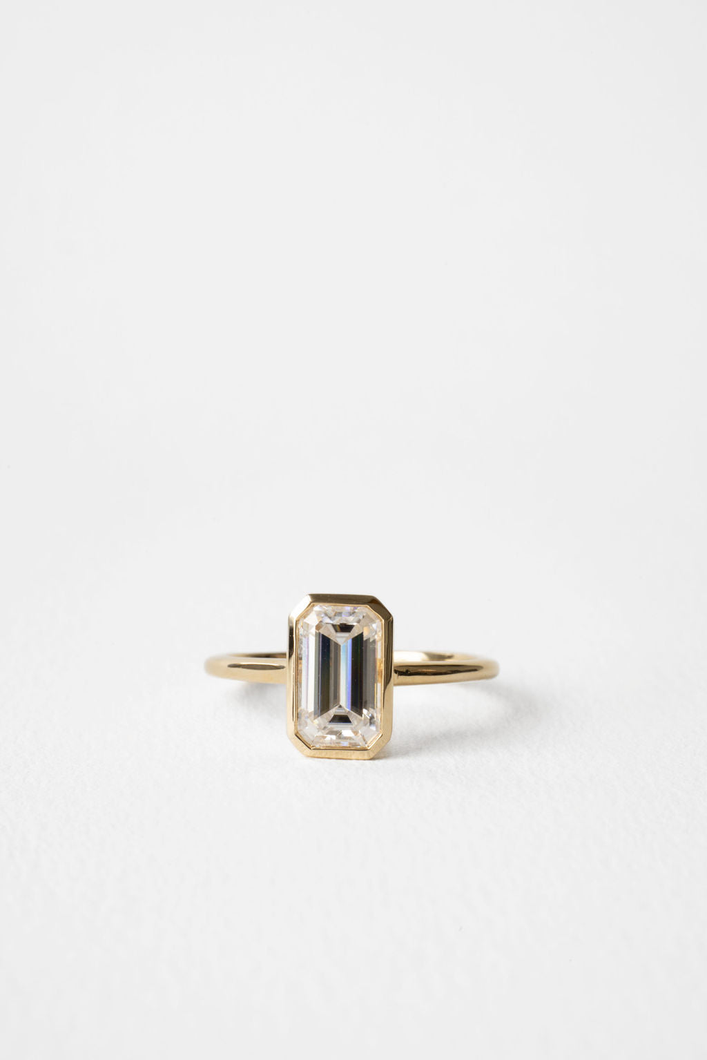 June Bezel || Elongated Emerald