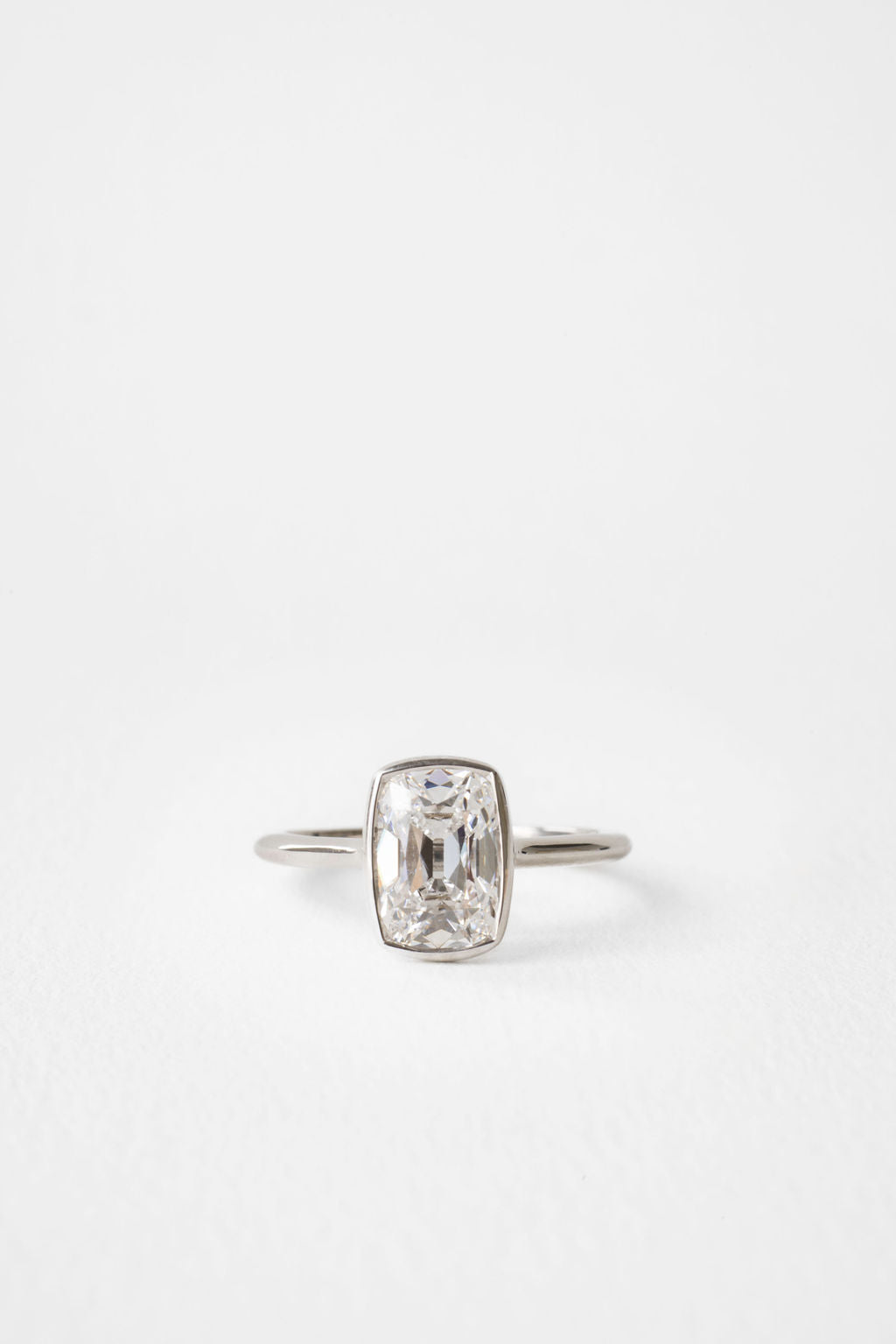 June Bezel Antique Cut Elongated Cushion - Main Image