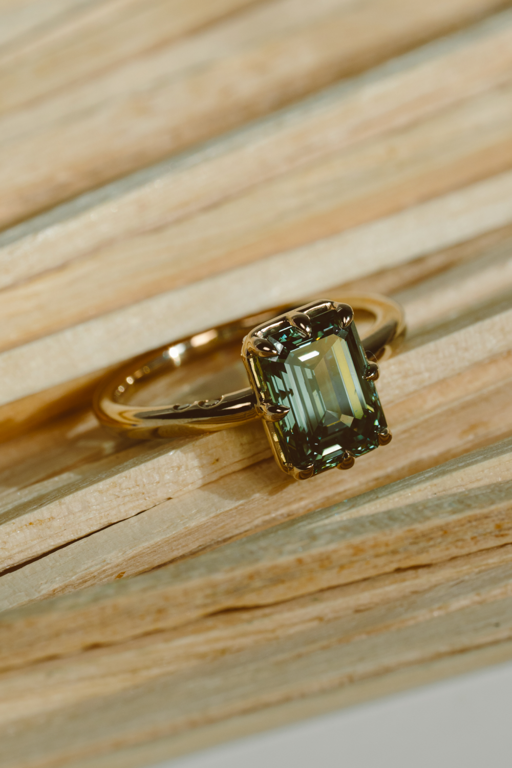 Trending: Green Diamond Engagement Rings