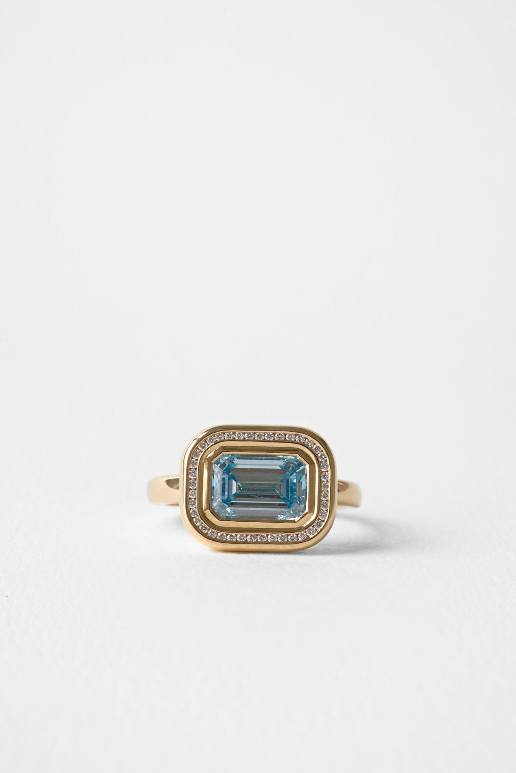Drift | East West Blue Diamond Emerald