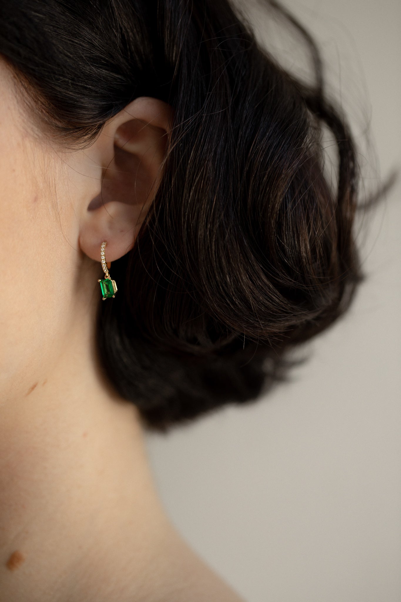 Emerald Drop Earrings