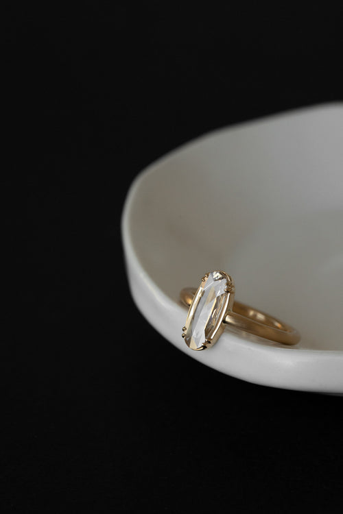 Rose Cut Moval Solitaire