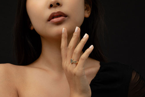 Fern Accented Portrait Signet