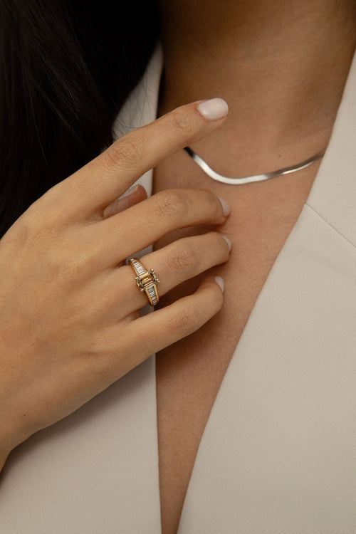 Moissanite Emerald with Baguette Channels | Quote