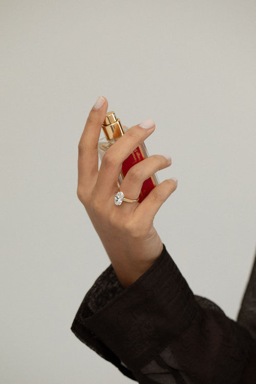 3.01 ct Moval Solitaire