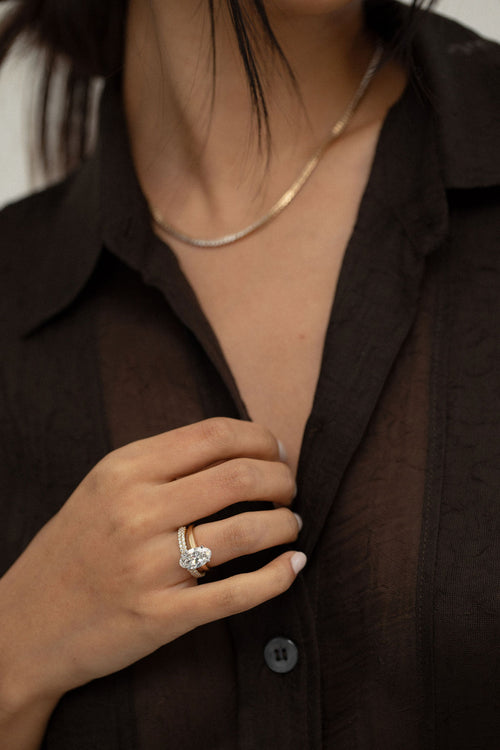 3.01 ct Moval Solitaire