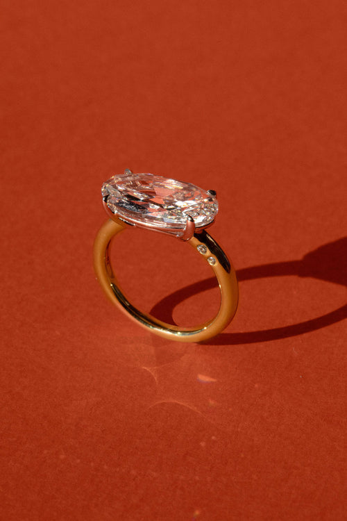 4.53 ct Antique Cut Moval Solitaire