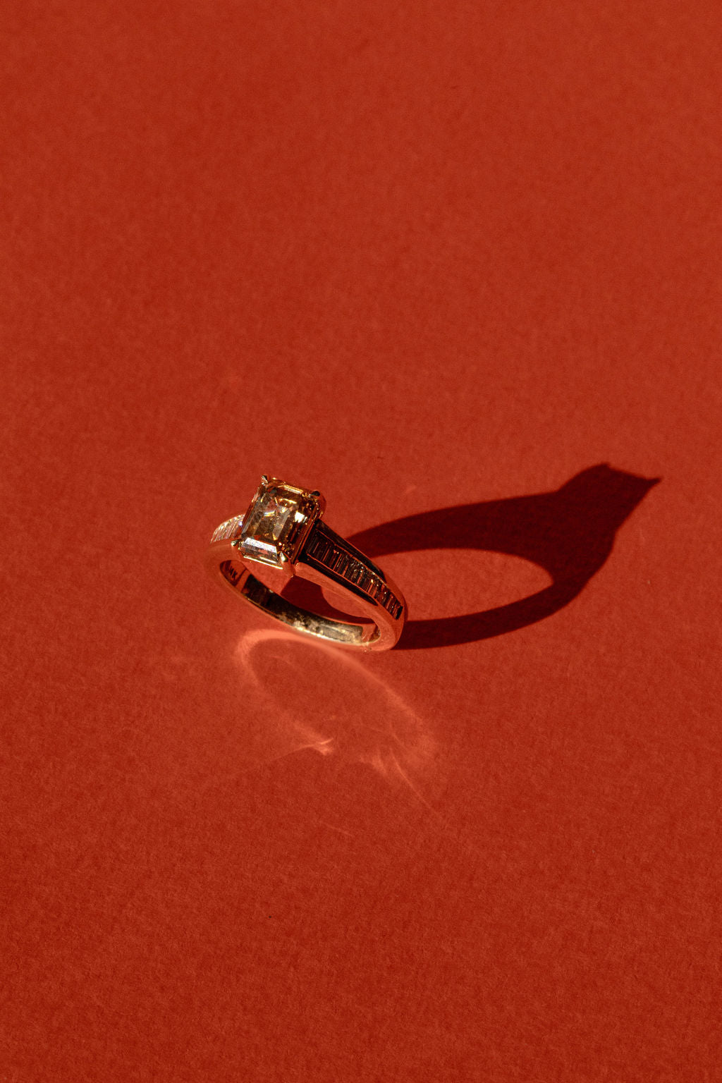 Moissanite Emerald with Baguette Channels | Quote