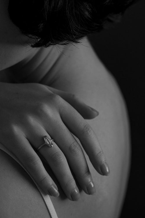 Rose Cut Moval Solitaire