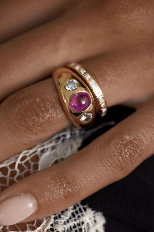 Bezel Set Princess Band