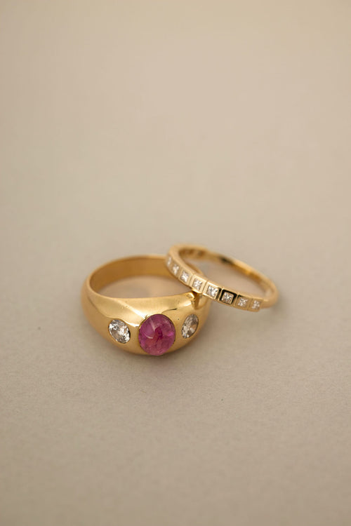 Bezel Set Princess Band