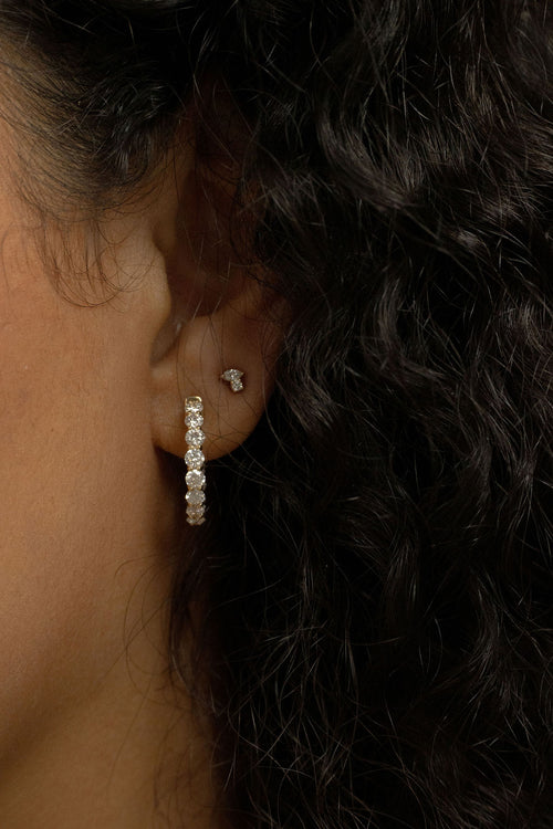 Inside Out Diamond Hoops