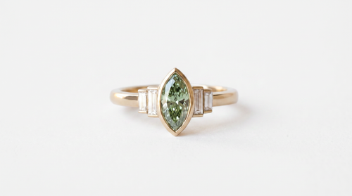 Iris || Green Marquise (view 4)
