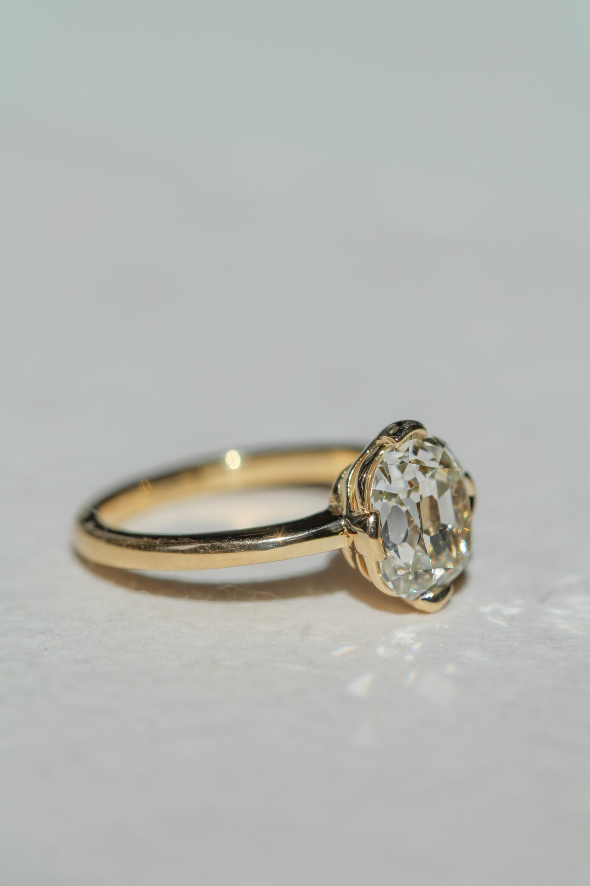 Tab Prong Old Mine Solitaire || OAK (view 2)