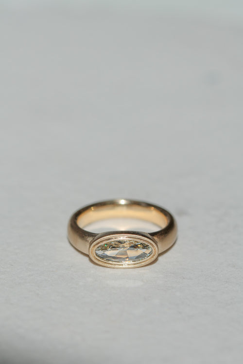 Ridged Bezel Solitaire | Moval | OAK (view 3)