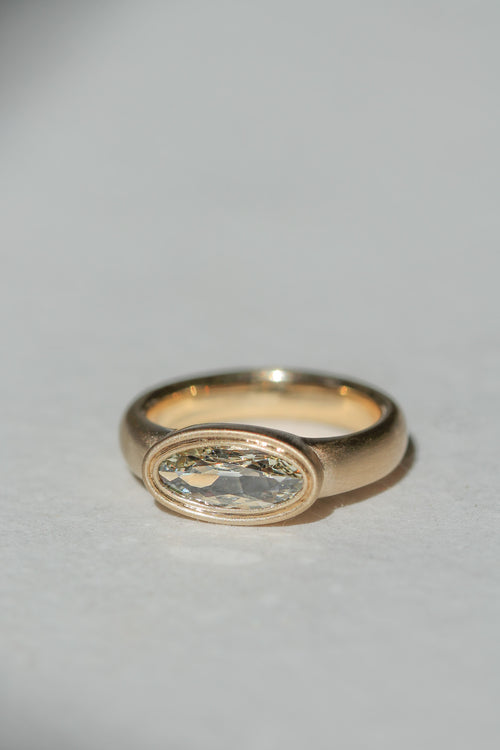 Ridged Bezel Solitaire | Moval | OAK (view 2)