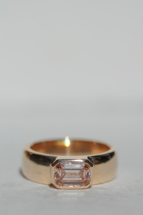 Simone || Pink Champagne Emerald (view 3)