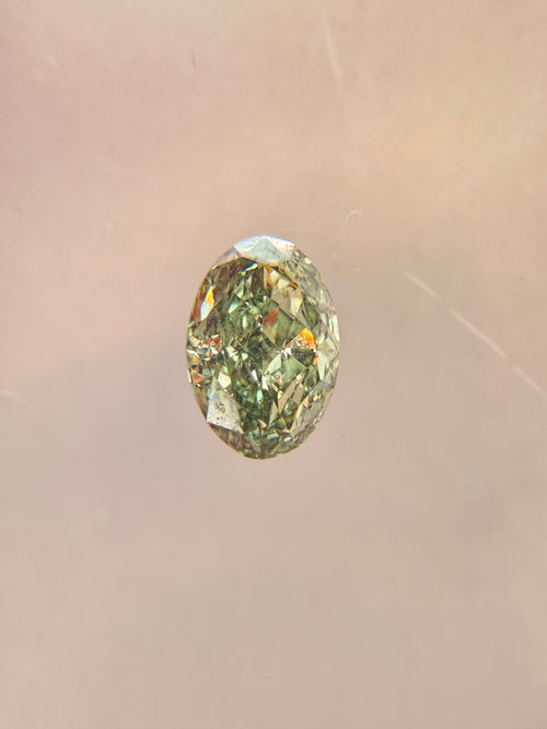 1.32 ct Green Oval | Loose Diamond