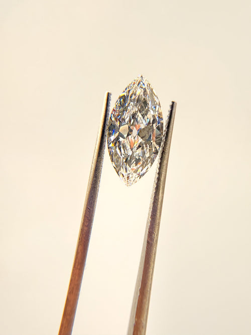 1.93 ct Old Mine Cut Marquise | Loose Diamond