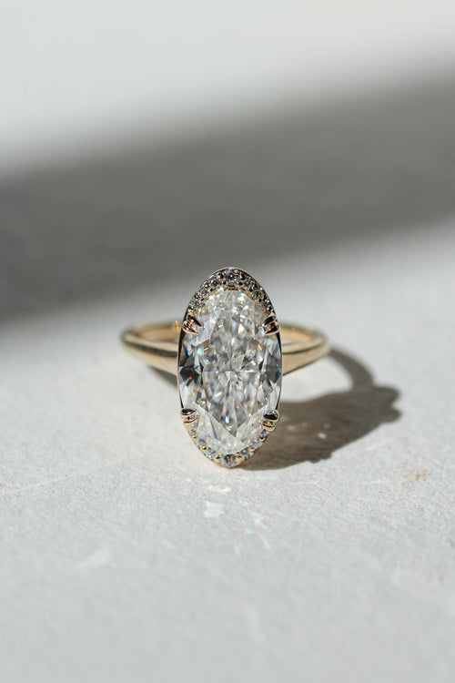 3.00 ct elongated oval Caraway