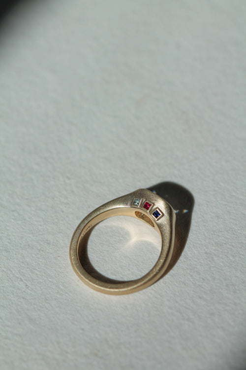 June Studio | Diamond Signet Quote P712