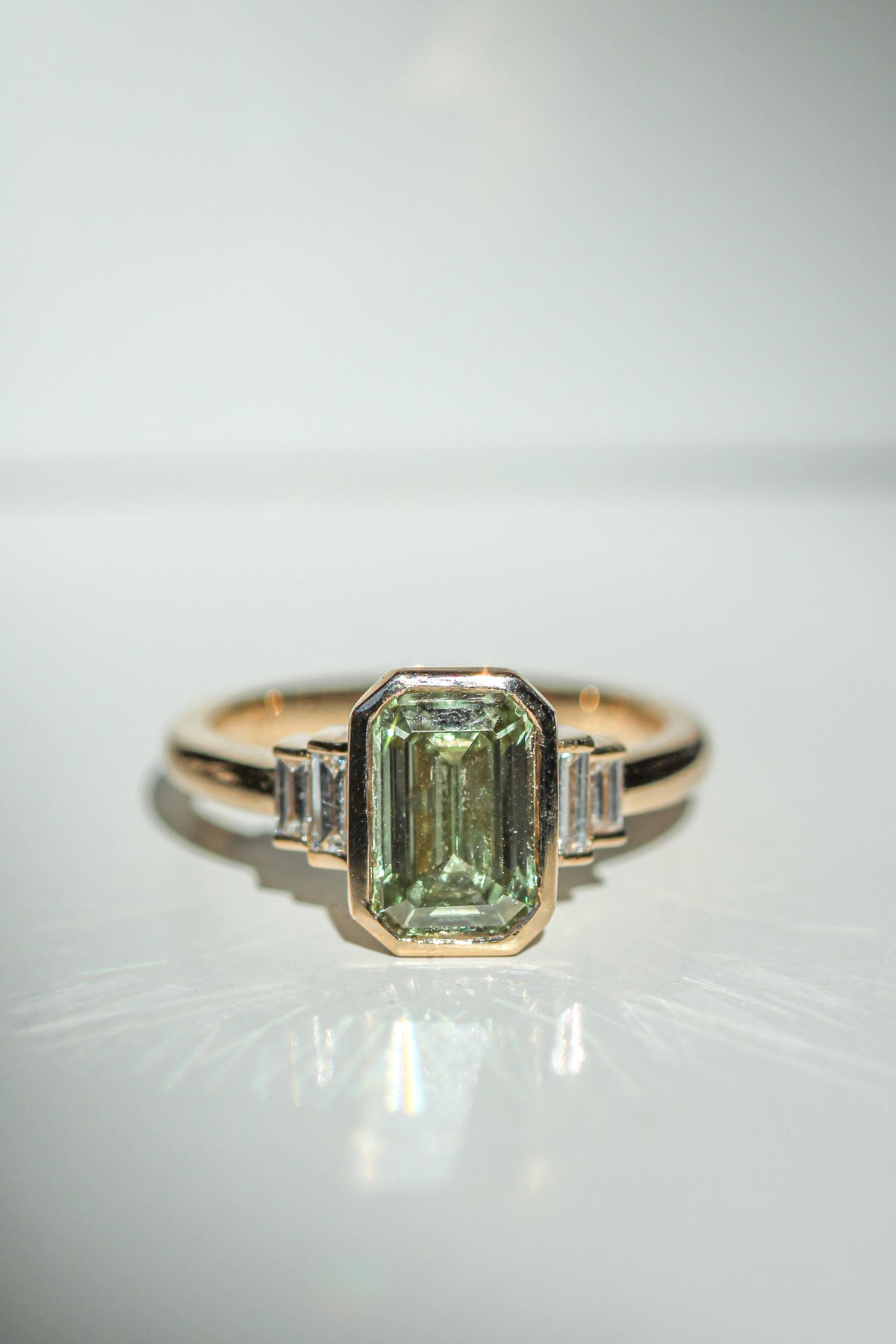 Iris || 2 ct Green Diamond (view 2)