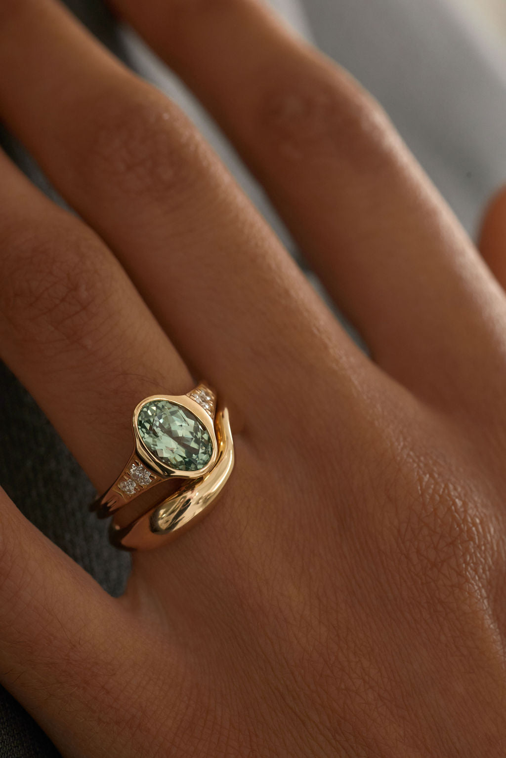 Green Sapphire Lea | Oval