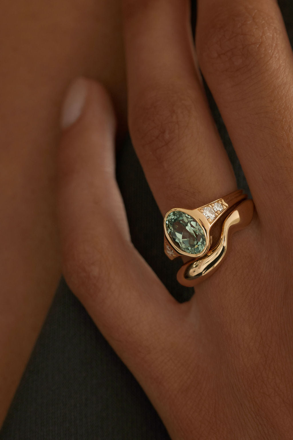 Green Sapphire Lea | Oval