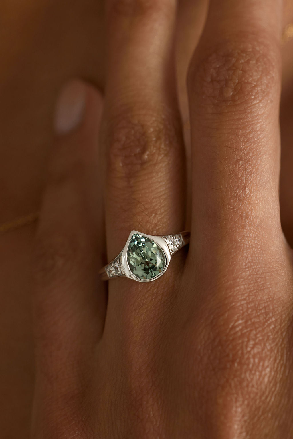 Green Sapphire Lea | Chunky Pear