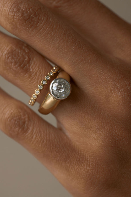 Vale | Two-tone with Bubble Cut Round