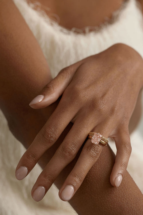 4.12 ct Rosé Compass || Portuguese Cushion