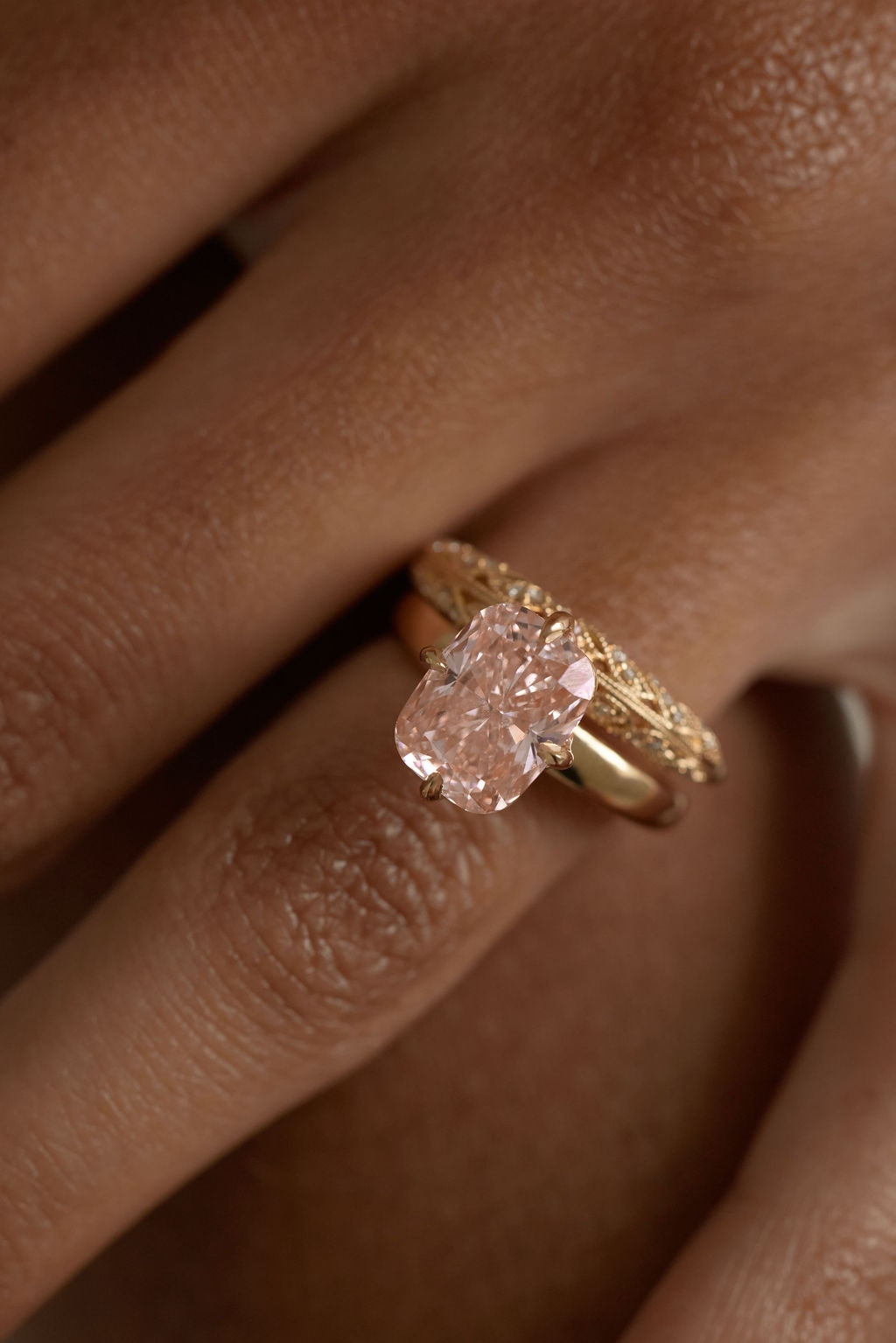 4.12 ct Rosé Compass || Portuguese Cushion