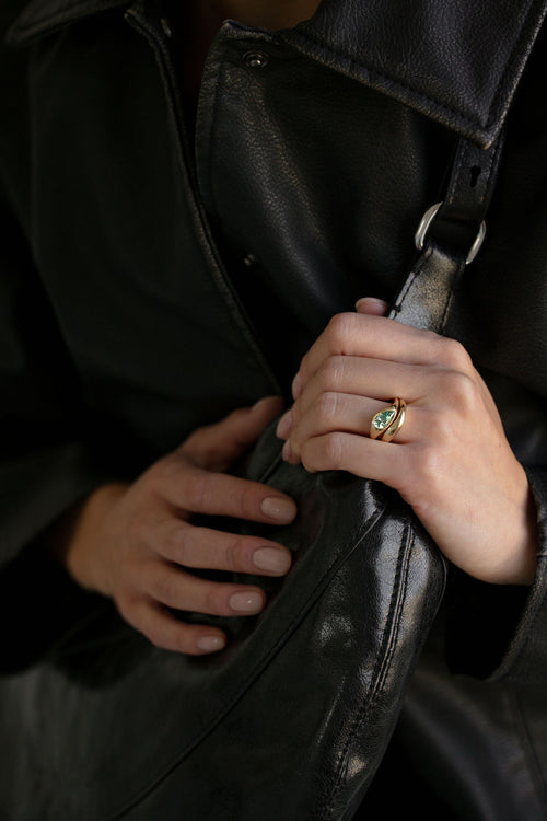 Marlow || Green Diamond Pear Ready to Ship