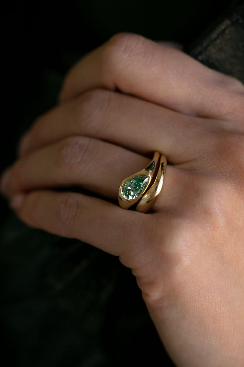 Marlow || Green Diamond Pear Ready to Ship