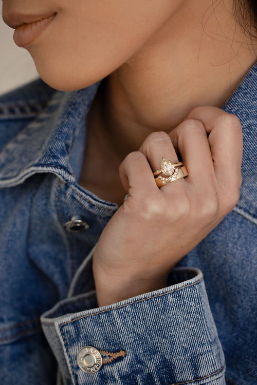 Champagne Rose Cut Pear