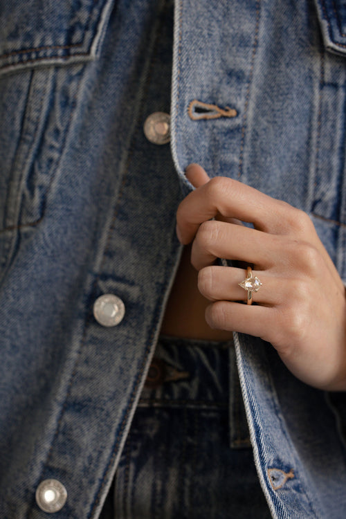 Champagne Rose Cut Pear