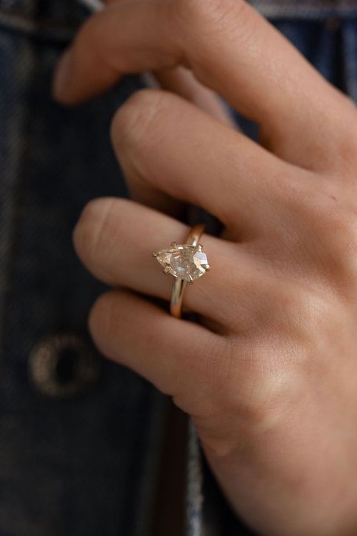 Champagne Rose Cut Pear