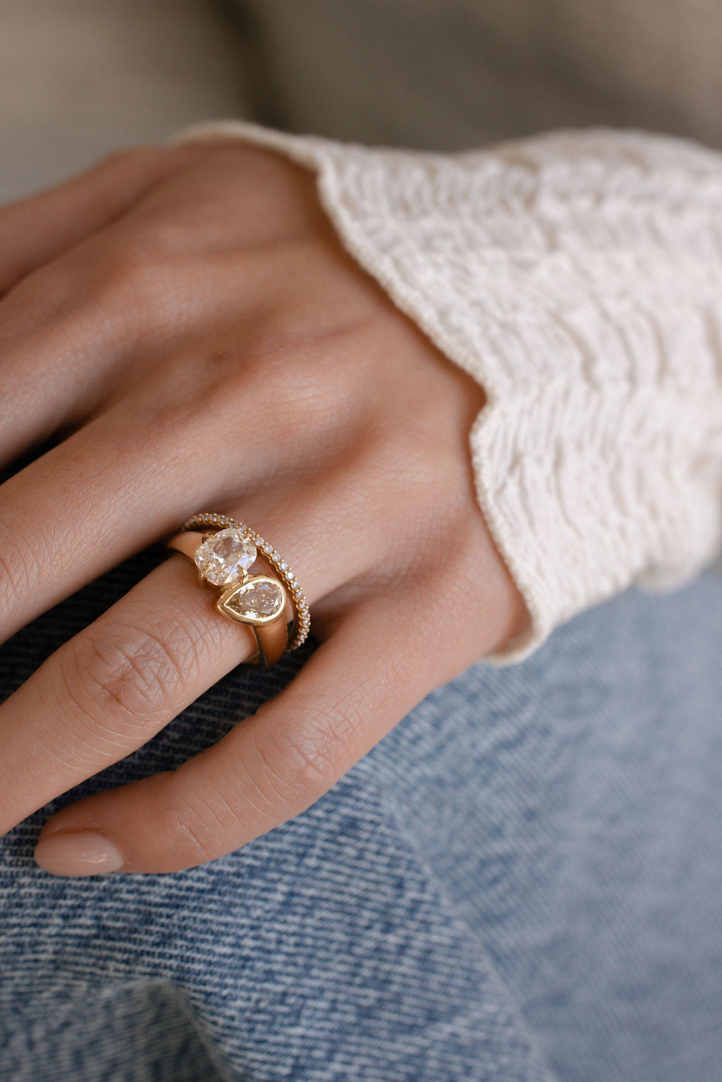 Antique Cut Toi et Moi || OAK – June Rings Antique Cut Toi et Moi || OAK – June Rings
