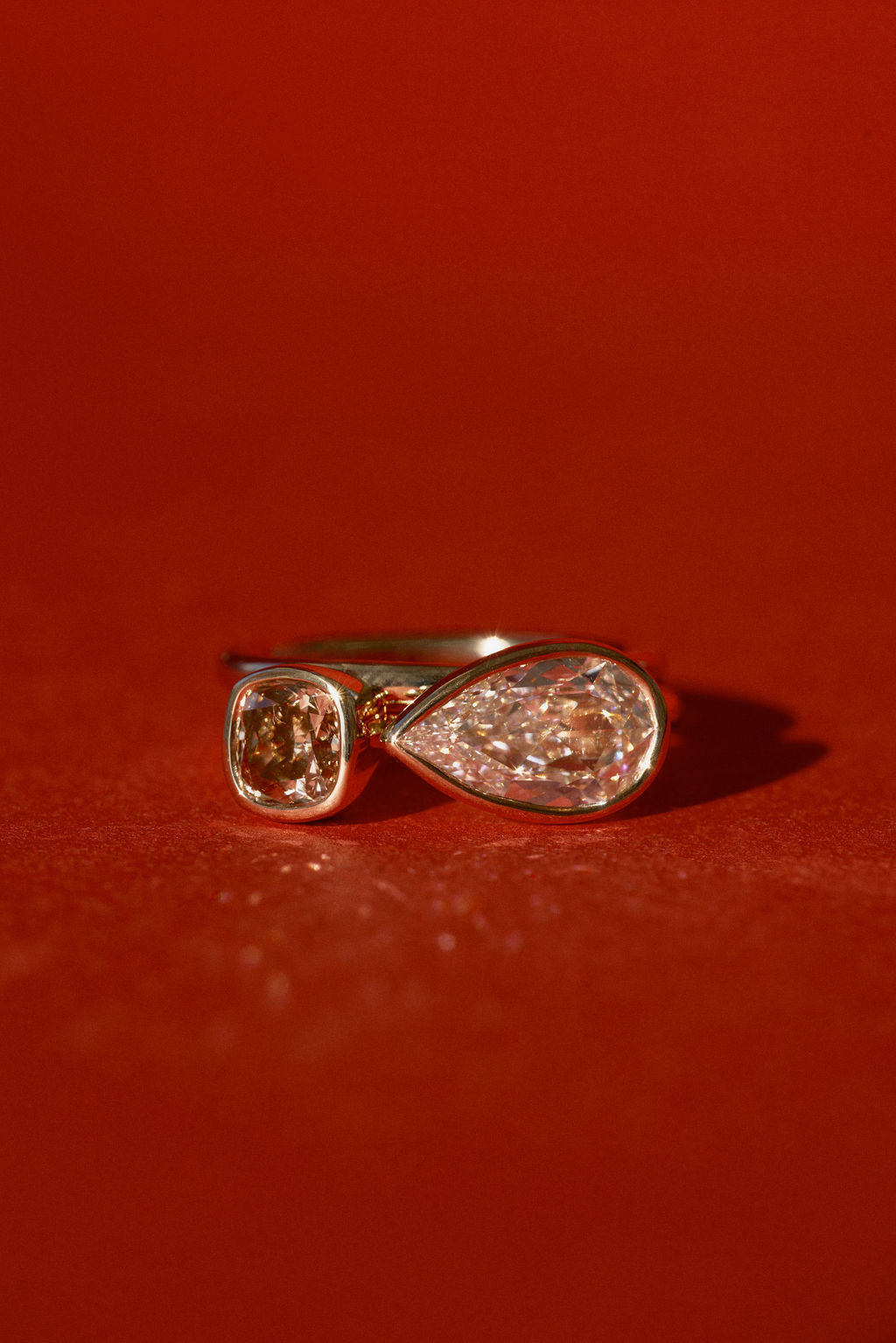 Summit Set | East-West Rose Cut Pear