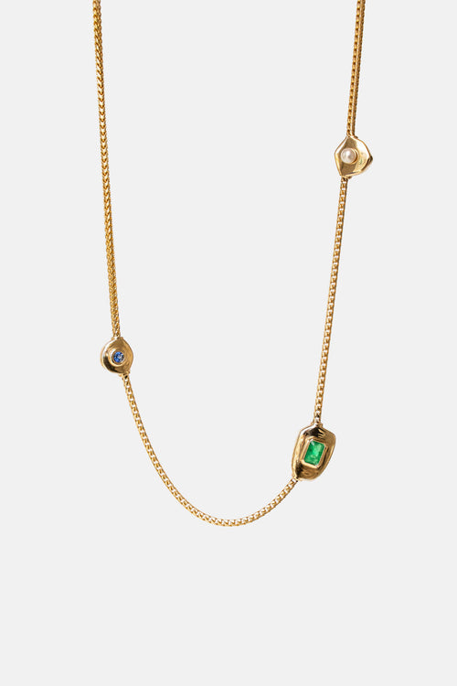 Triad Floating Gemstone Necklace