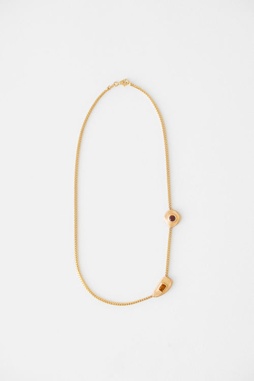 Dual Floating Gemstone Necklace