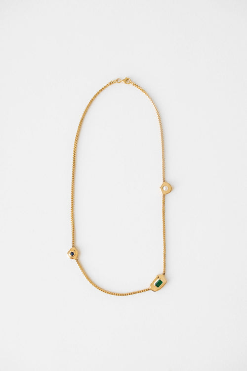 Triad Floating Gemstone Necklace