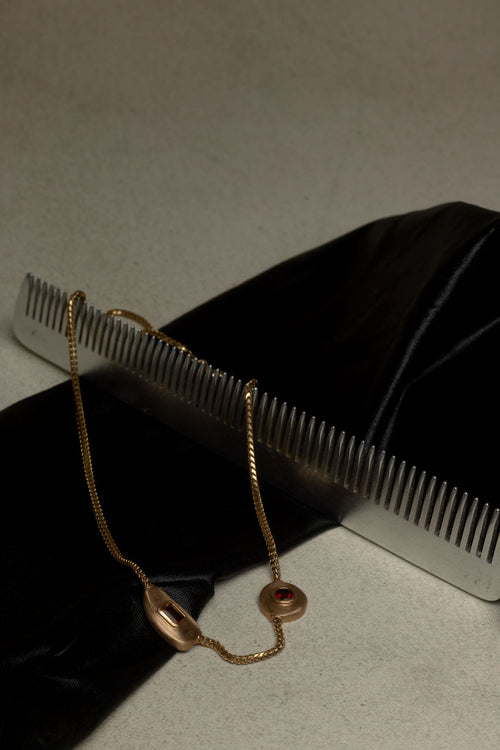 Dual Floating Gemstone Necklace