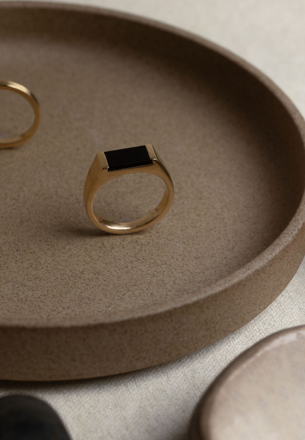 Rectangle Onyx Signet – June Rings