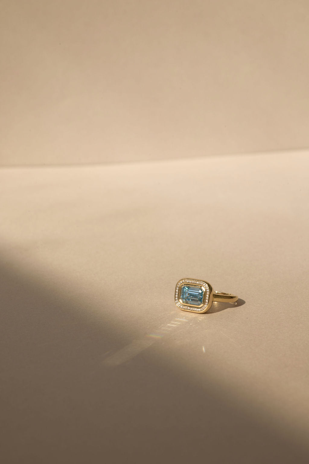 Drift | East West Blue Diamond Emerald