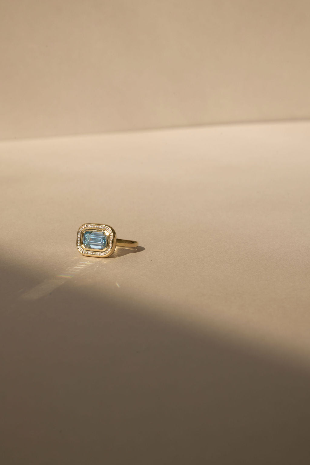 Drift | East West Blue Diamond Emerald