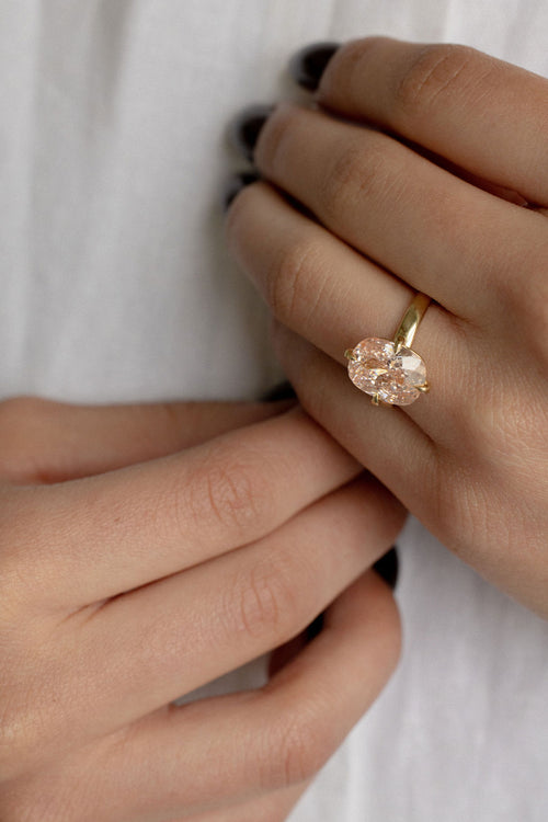 Rosé Compass || Elongated Cushion