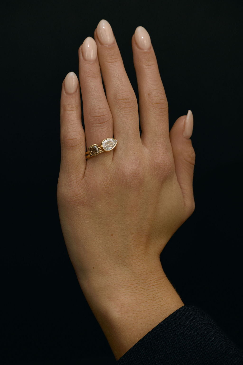 Summit Set | East-West Rose Cut Pear