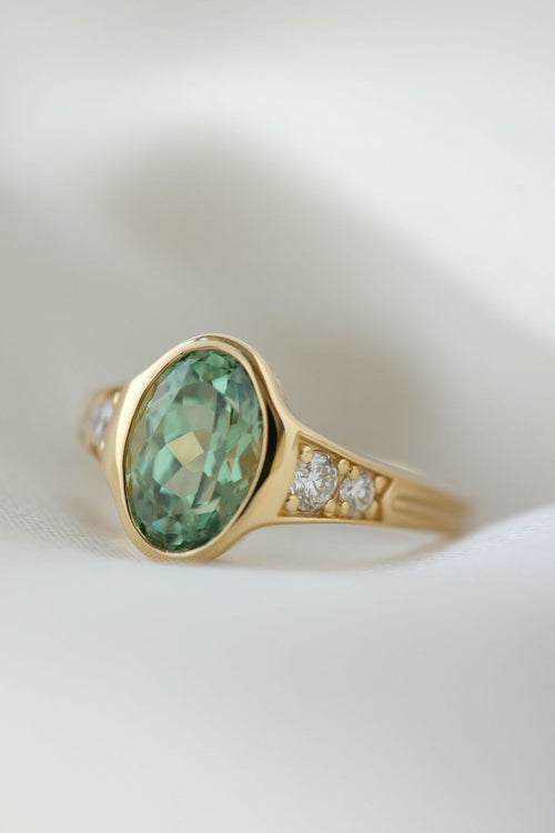 Green Sapphire Lea | Oval