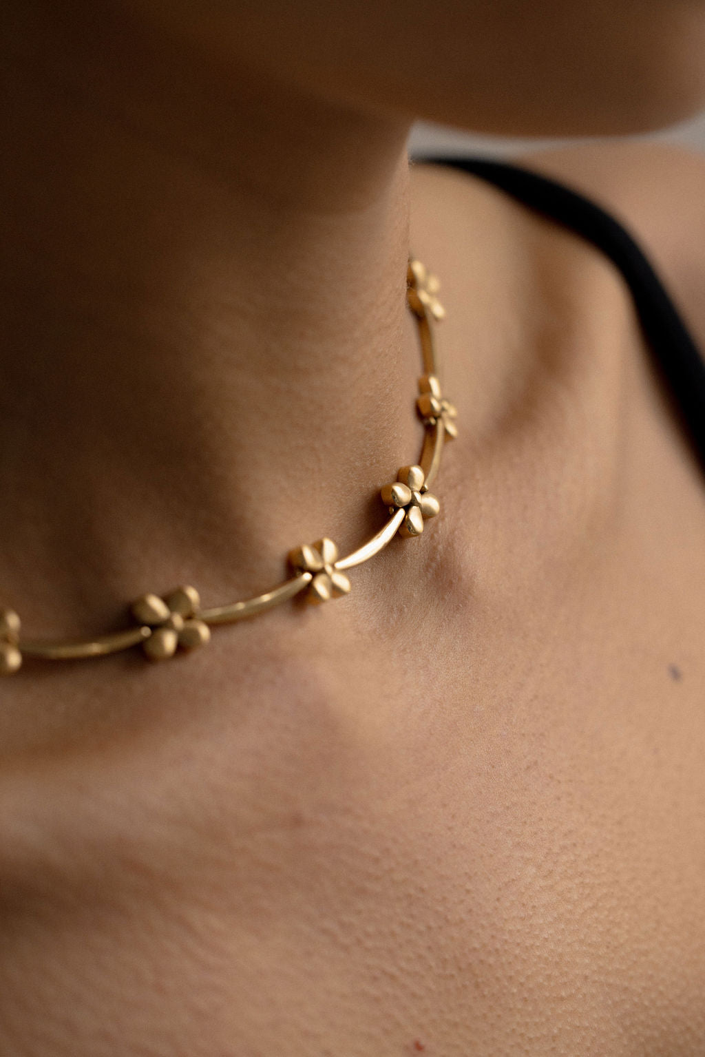 Floral Satellite Necklace